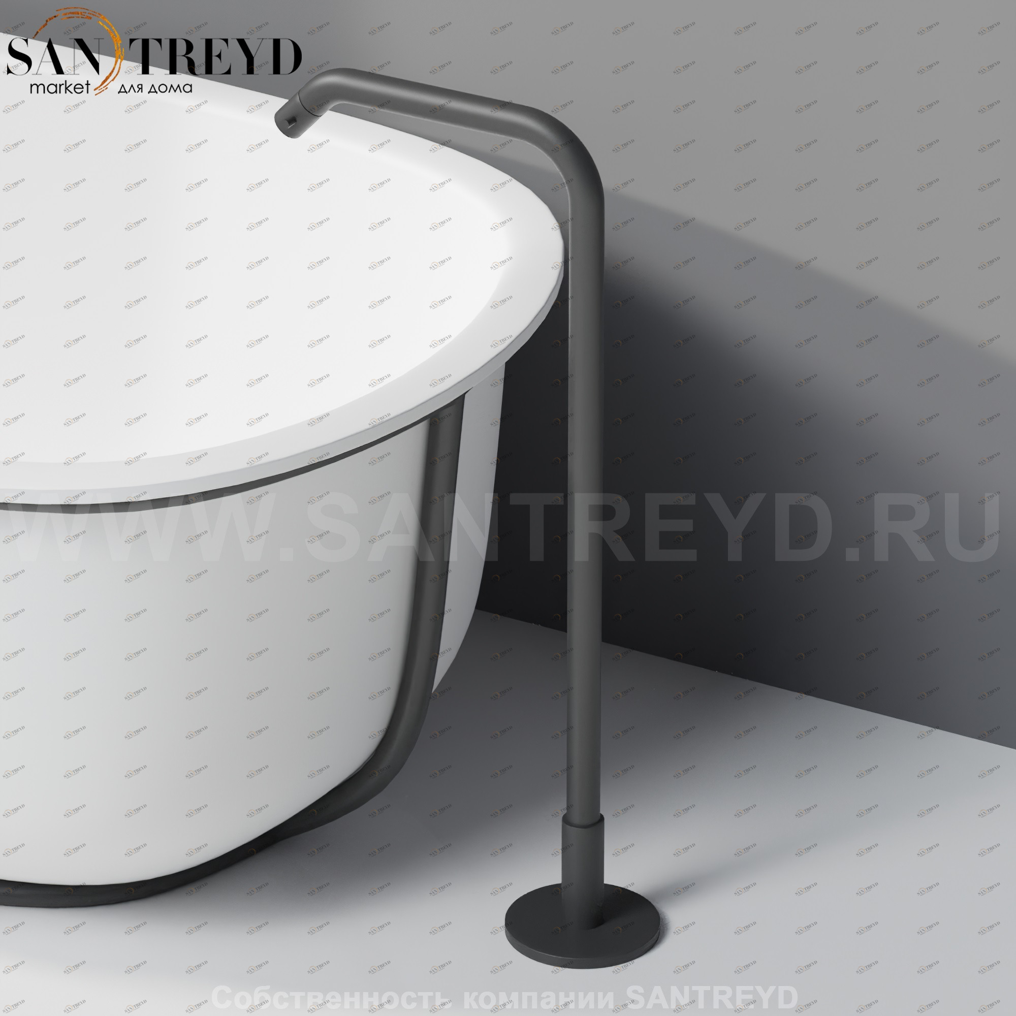 Напольный смеситель ARUB1078E MEMORY черный матовый Agape