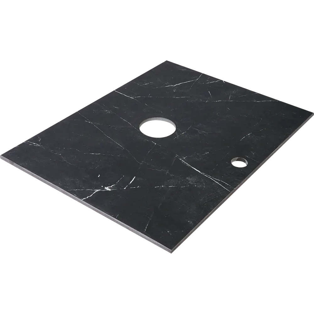 Столешница в ванную 60х45 см керамогранит цвет черный Santreyd Столешницы из керамогранита STLM-2058400