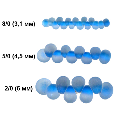 311-11001 Бисер Чехия DROPS 02/0 6 мм 50 г PRECIOSA 