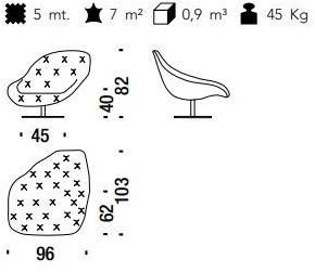 Moroso Стеганое вращающееся кожаное кресло Bohemian sun-id-1401726 - Вид №5