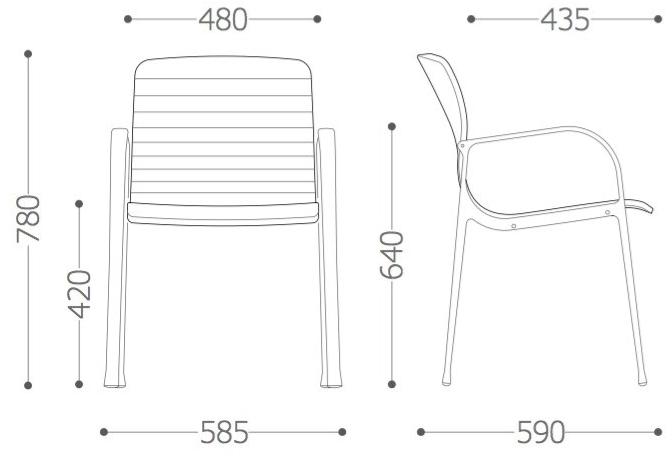VAGHI Мягкое кресло с подлокотниками Union guest U32t - Вид №5