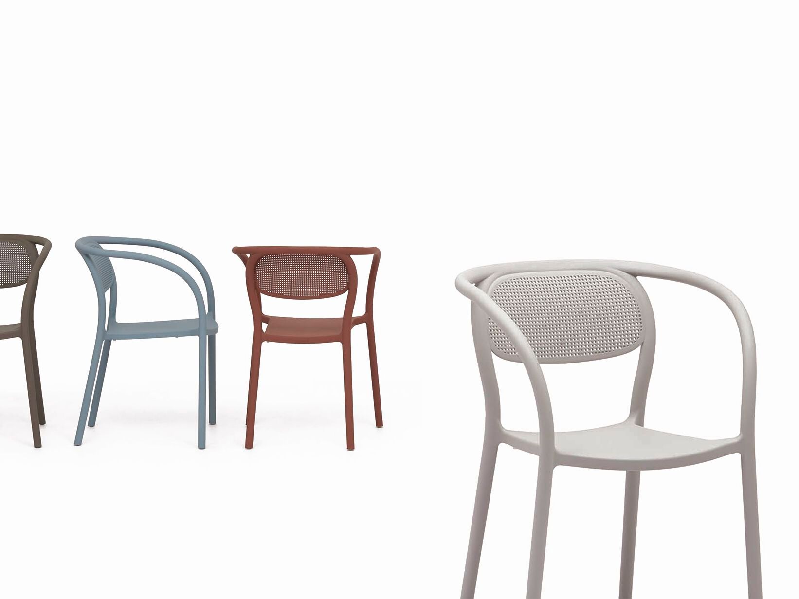 Полипропиленовый стул с подлокотниками Ezpeleta NOON ARCH-00047532 - Вид №1