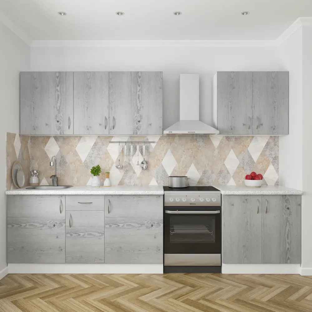 Элемент угловой «Сосна выбеленная» 67x13,5 см, ЛДСП, цвет белый Santreyd STLM-2109896 - Вид №7