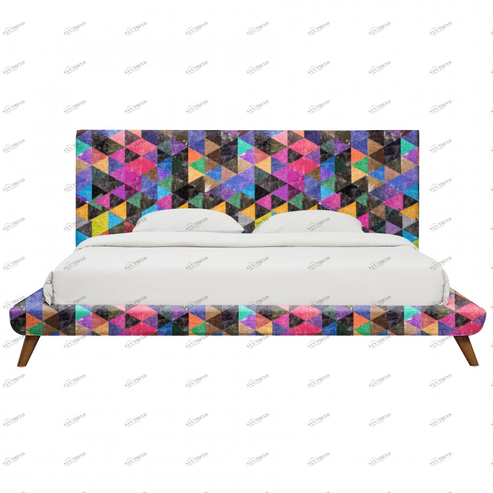 Кровать двуспальная 160х200 разноцветная Chameleo Burst ICON DESIGNE CHAMELEO 177951 Разноцветный;розовый;синий 