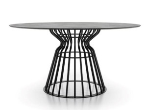 Круглый стол из керамогранита
