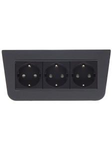 Блок электрических розеток Basic 12095 Anthracite NAVAKO