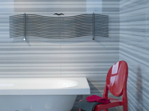 Горизонтальный полотенцесушитель из углеродистой стали