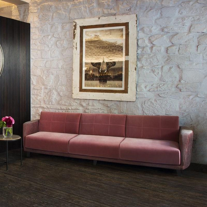 ALMA DESIGN 3-х местный тканевый диван Magenta sun-id-1364912 - Вид №1