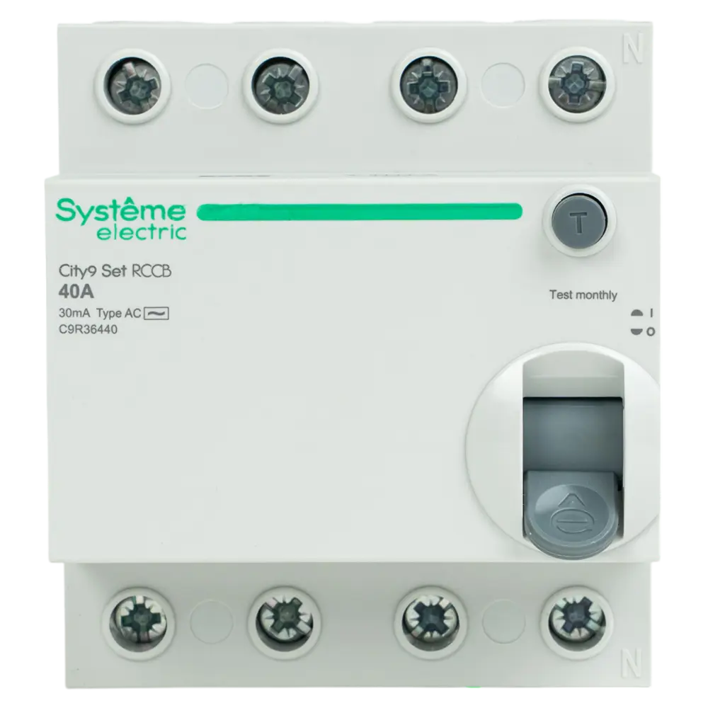 Systeme Electric City9 Set - ВДТ 4-полюсный 40А с защитой от утечки 30мА 89412718 STLM-1562932 - Вид №1