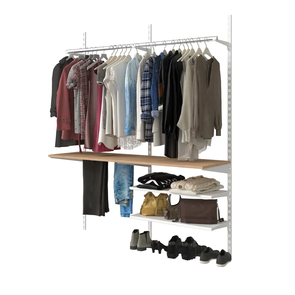 Полка Spaceo 80x30 см нагрузка до 30 кг сталь цвет белый 2 шт STLM-2064110 - Вид №13