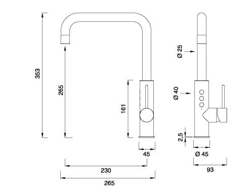 Диспенсер для питьевой воды / кухонный кран CEADESIGN ECO-DRINKING TAP WATER ARCH-00033257 - Вид №2