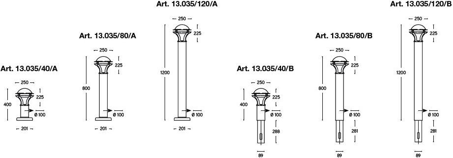 Aldo Bernardi Столбик из металла Loggia sun-id-1365710 - Вид №2