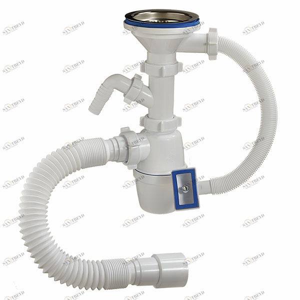 Сифон 3 1/2 40  1 отв.стир.м.гибк.тр. А-4011 (О)  А-4011 ОРИО 151628