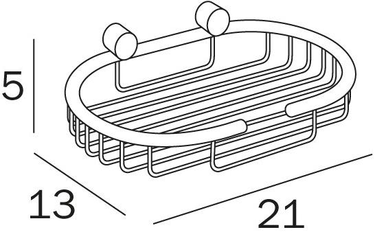 INDA® Настенная мыльница из нержавеющей стали Inox A14500 - Вид №2