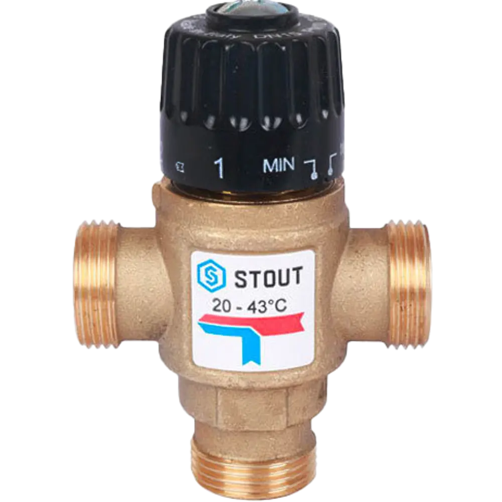 Термоклапан Stout CKV 1.6 1" наружная резьба STLM-2169663