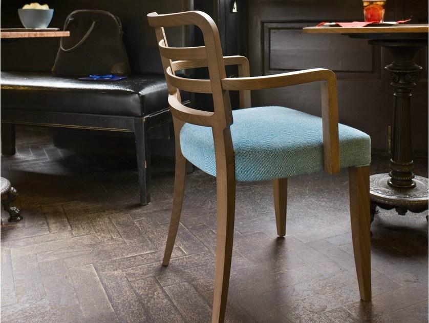 Very Wood Стул из ткани с подлокотниками Wiener sun-id-1501324 - Вид №3