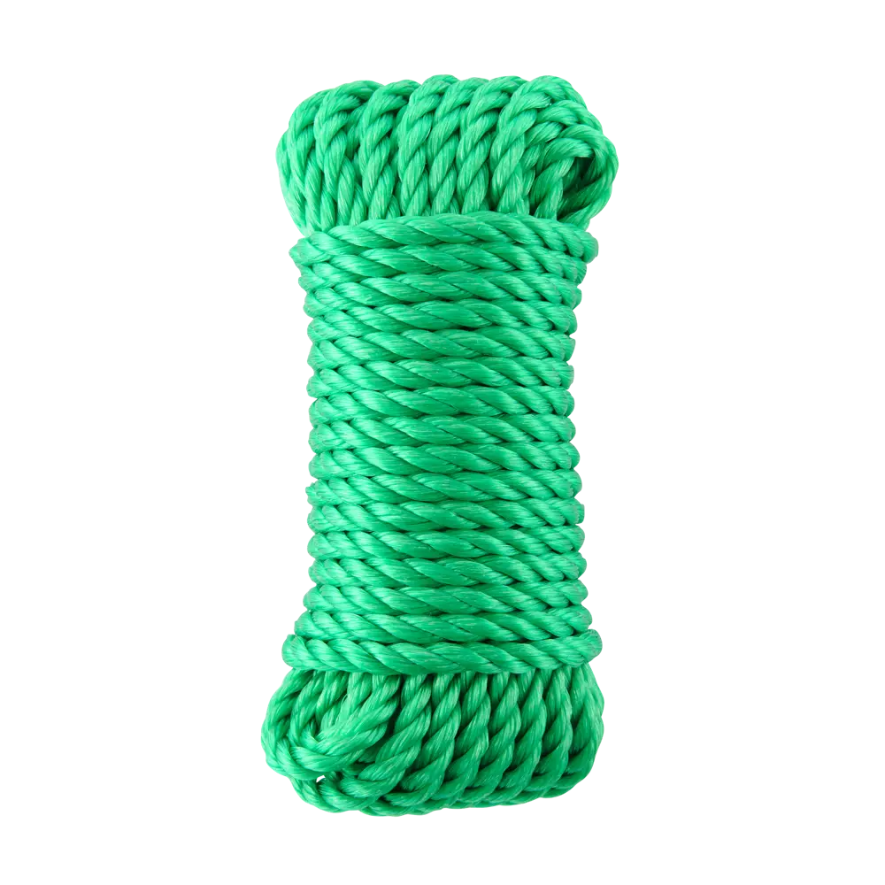 Канат крученый  10 мм 15 м полипропиленовый, цвет зеленый STANDERS STLM-2112123 - Вид №2