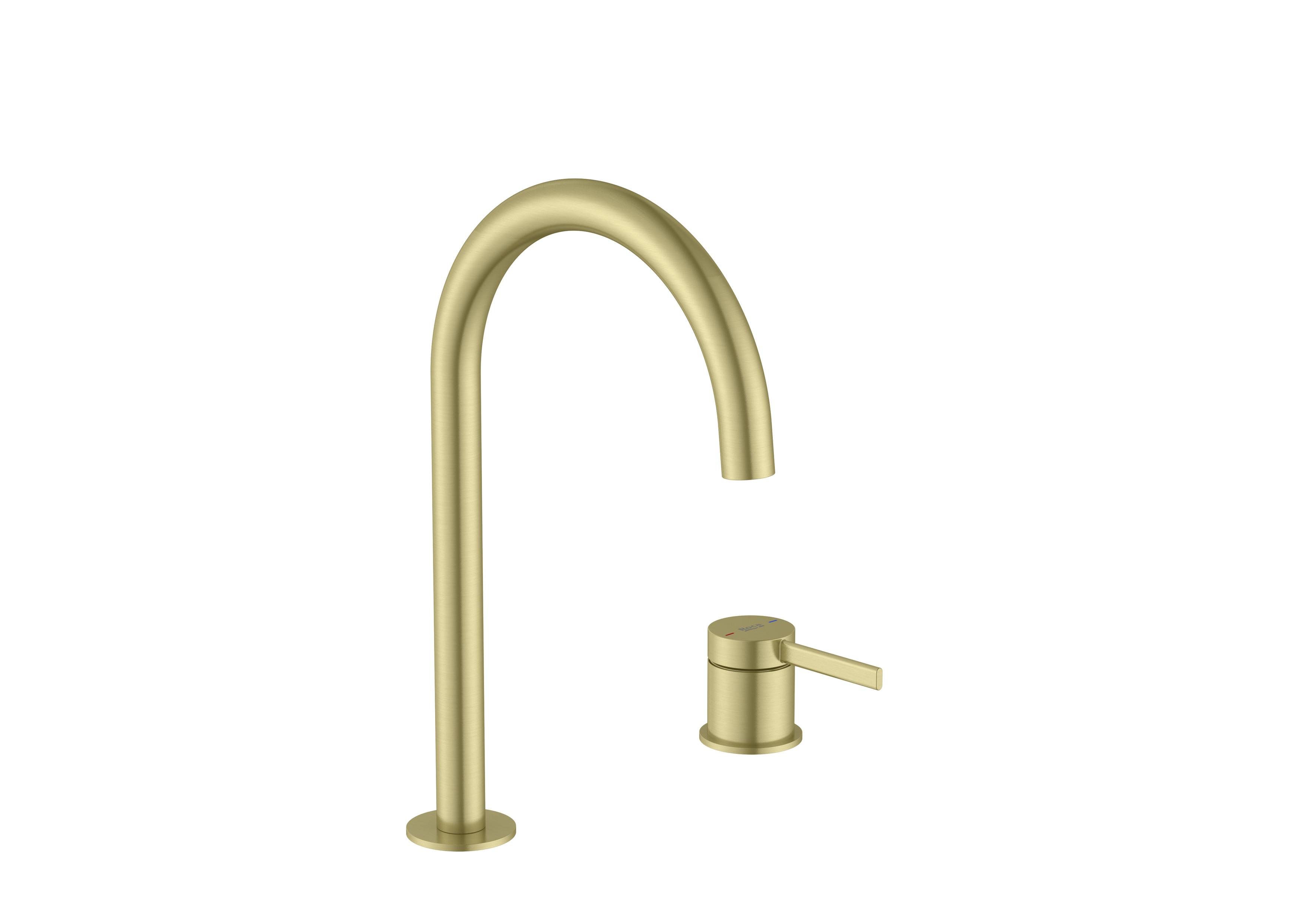 2 отверстия однорычажный высокий смеситель для раковины Roca Ona ARCH-00032877 - Вид №20