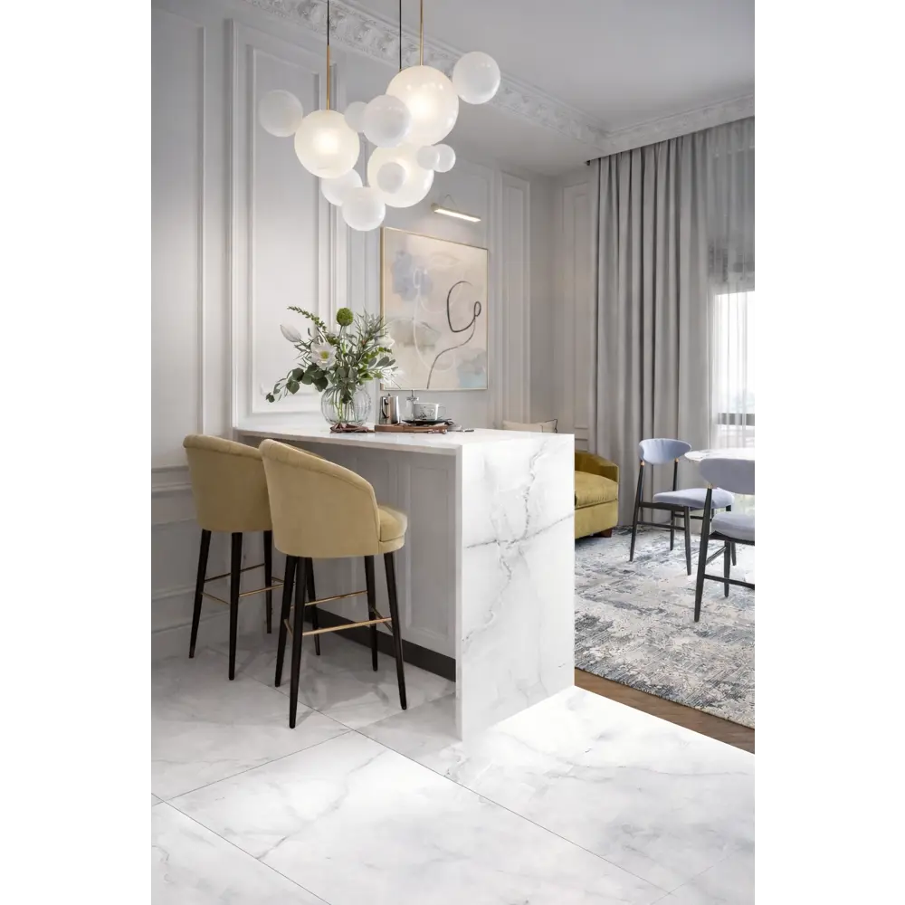 Глазурованный керамогранит Arascato Ice 60x120 см 1.44 м² матовый цвет белый Santreyd Eternal 2026 STLM-2023647 - Вид №3