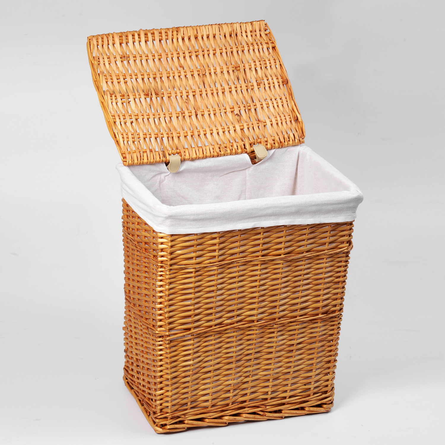 WB-370-L Ammer Плетеная корзина для белья с крышкой WasserKRAFT  - Вид №1