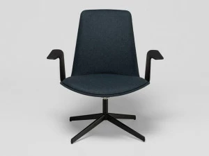 ENEA Кресло из ткани с 4 спицами и подлокотниками Lottus lounge