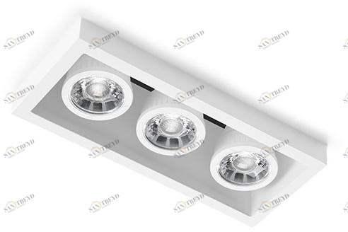 Tecnico Полувстраиваемый потолочный светильник из гипса  T234/t235/t236 