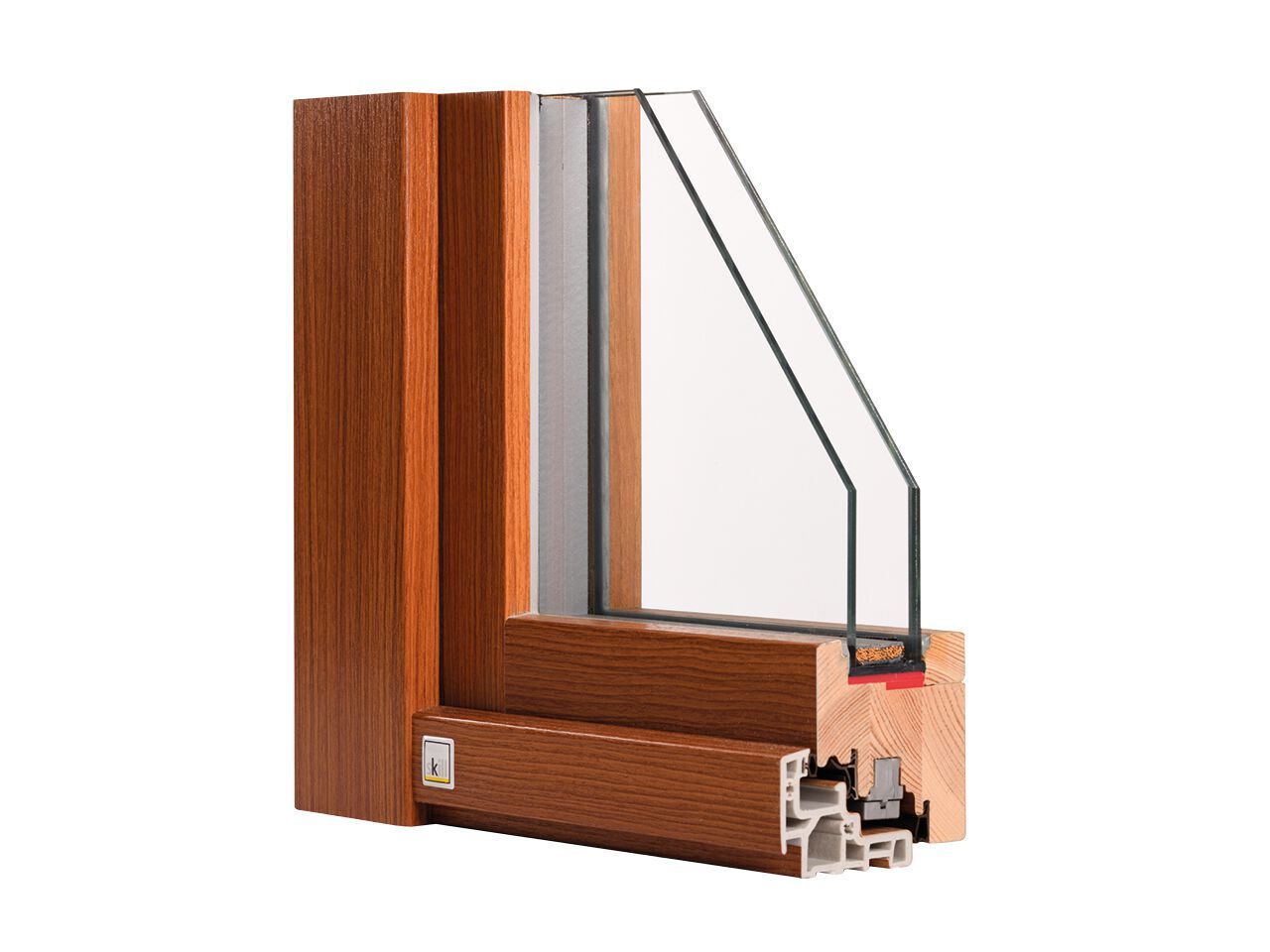 Экологичное и теплоизоляционное окно из алюминиевого дерева Sciuker Frames SKILL ARCH-00021631 - Вид №2