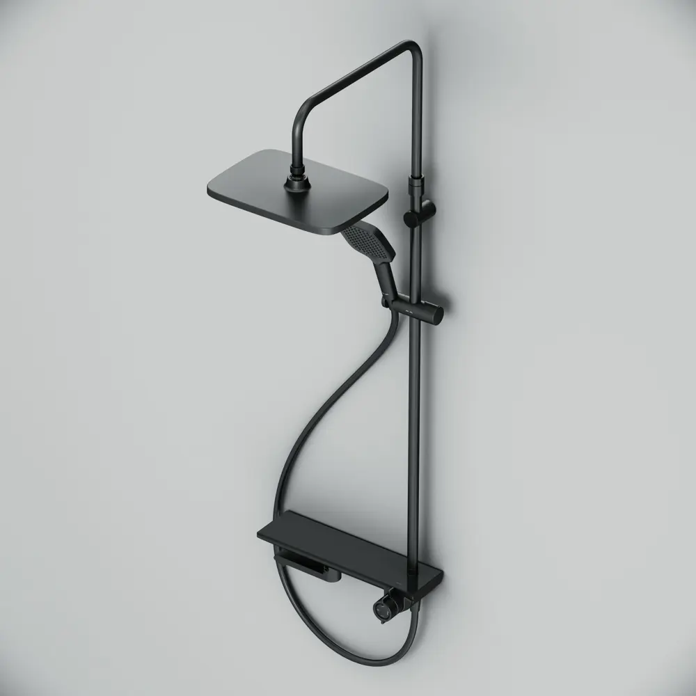 Душевая система AM.PM Flash — стильная черная с тремя режимами 89346525 STLM-0988079 - Вид №9