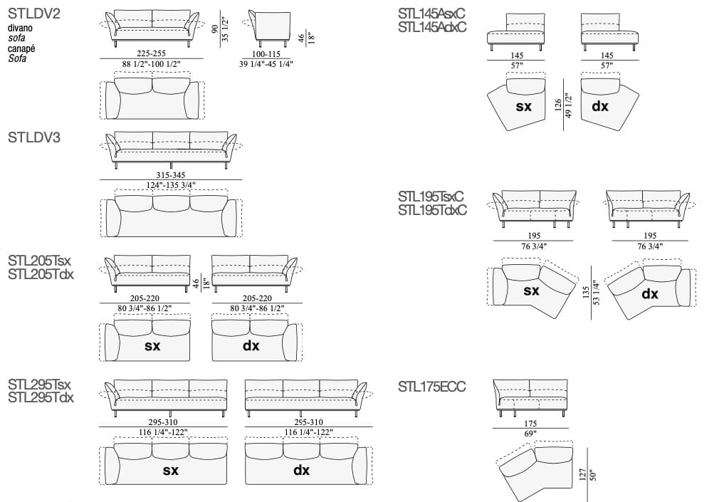 Диван Edra для интерьера ARCH-00100995 - Вид №19
