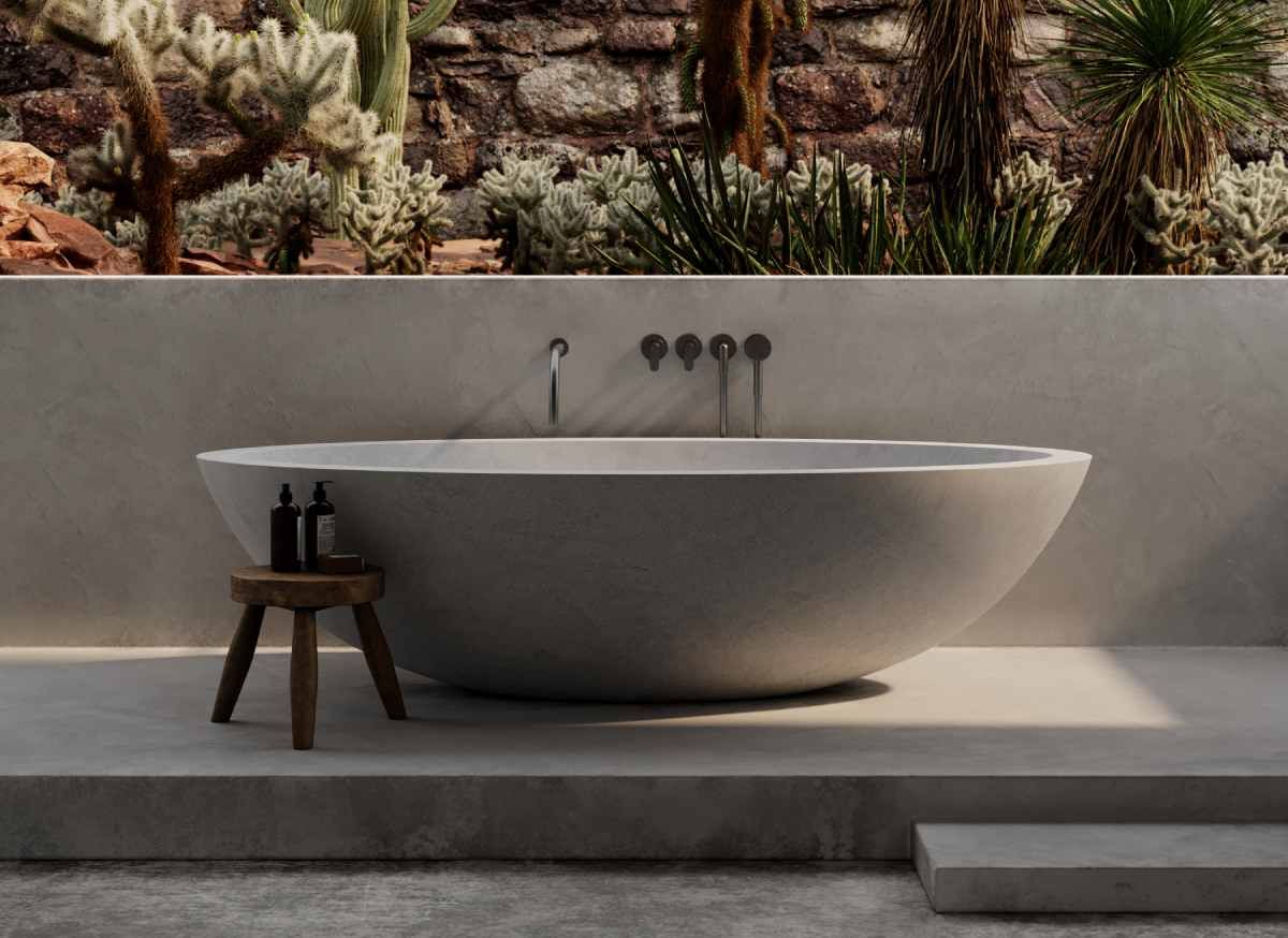 Овальная ванна из натурального камня COCOON Maison ARCH-00110900 - Вид №4