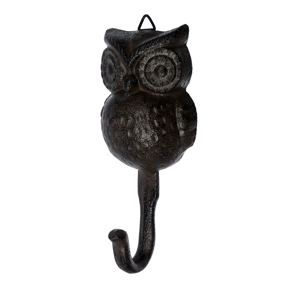 Крючок настенный черный 16 см "Сова" BLUMEN HAUS СОВЫ, ПТИЦЫ 00-3971630 Черный  - Вид №3
