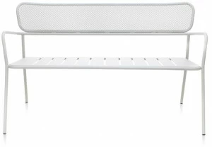 Garda Furniture Садовая скамейка из металла со спинкой Totem Gt02be