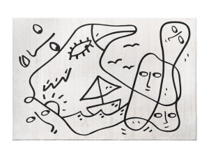 Прямоугольный тканевый ковер