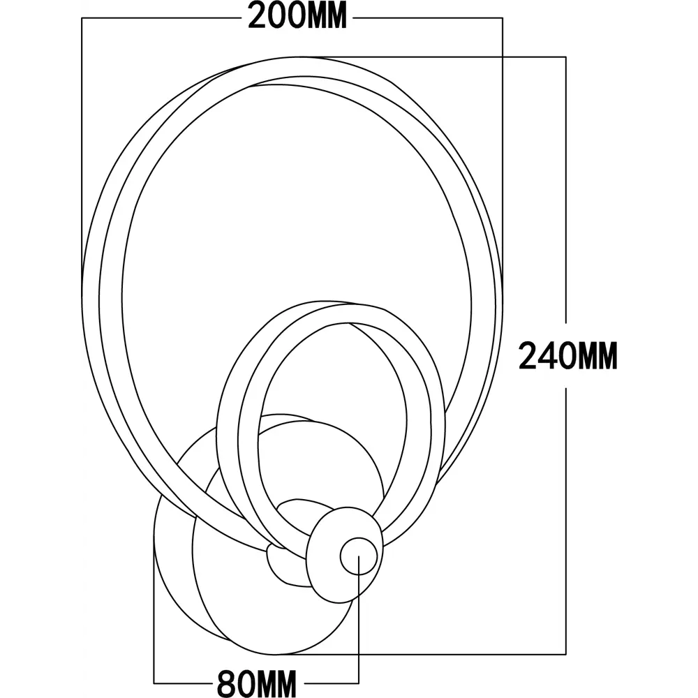 Настенный светильник Orbitа 10237/2 LED, цвет белый Escada STLM-2117708 - Вид №6