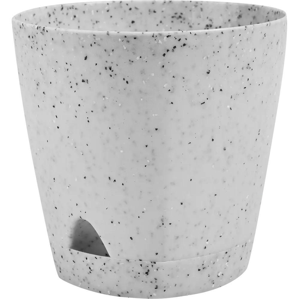 Горшок цветочный Ingreen Stone ø11 h10.7 см v0.65 л пластик серый STLM-2005732