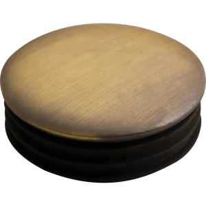 Заглушка с пластиком, бронза