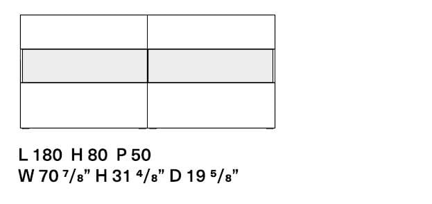Деревянный шкаф с откидными дверцами со встроенным освещением Kristalia Avenue ARCH-00064281 - Вид №2