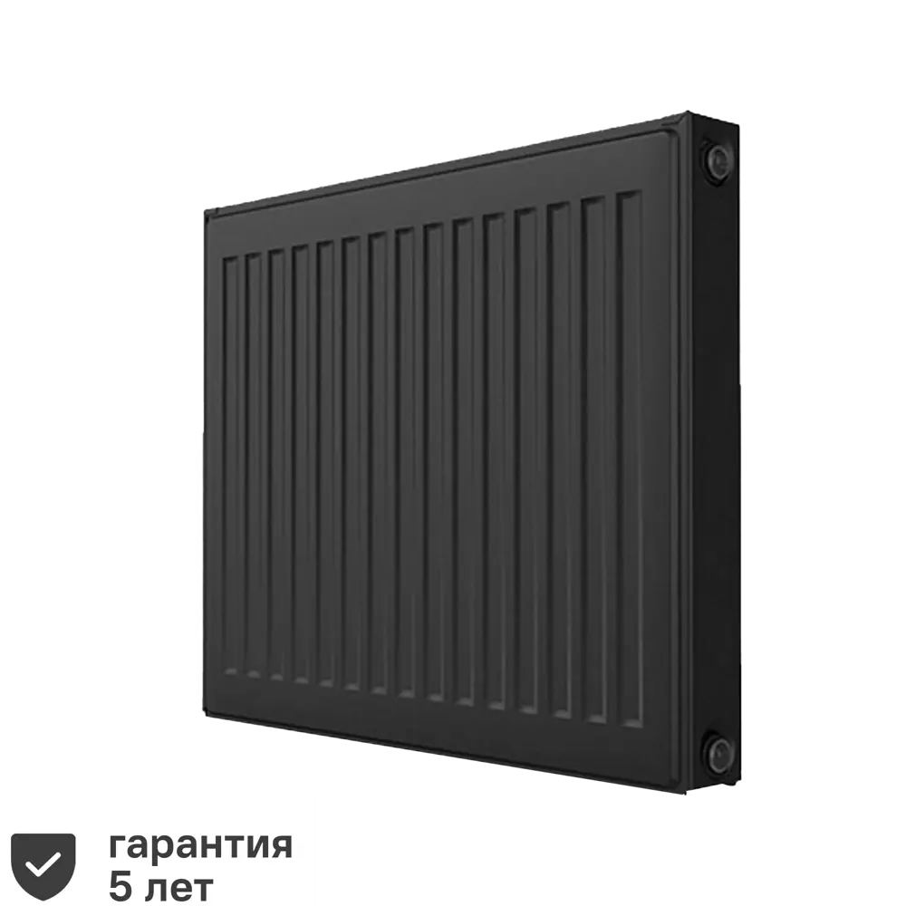 Радиатор панельный Ростерм 22 500x1200 боковое подключение сталь черный STLM-2131503