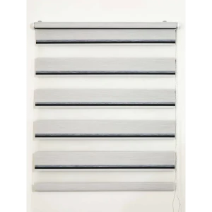 Штора рулонная день-ночь Лечче 180x175 см серая