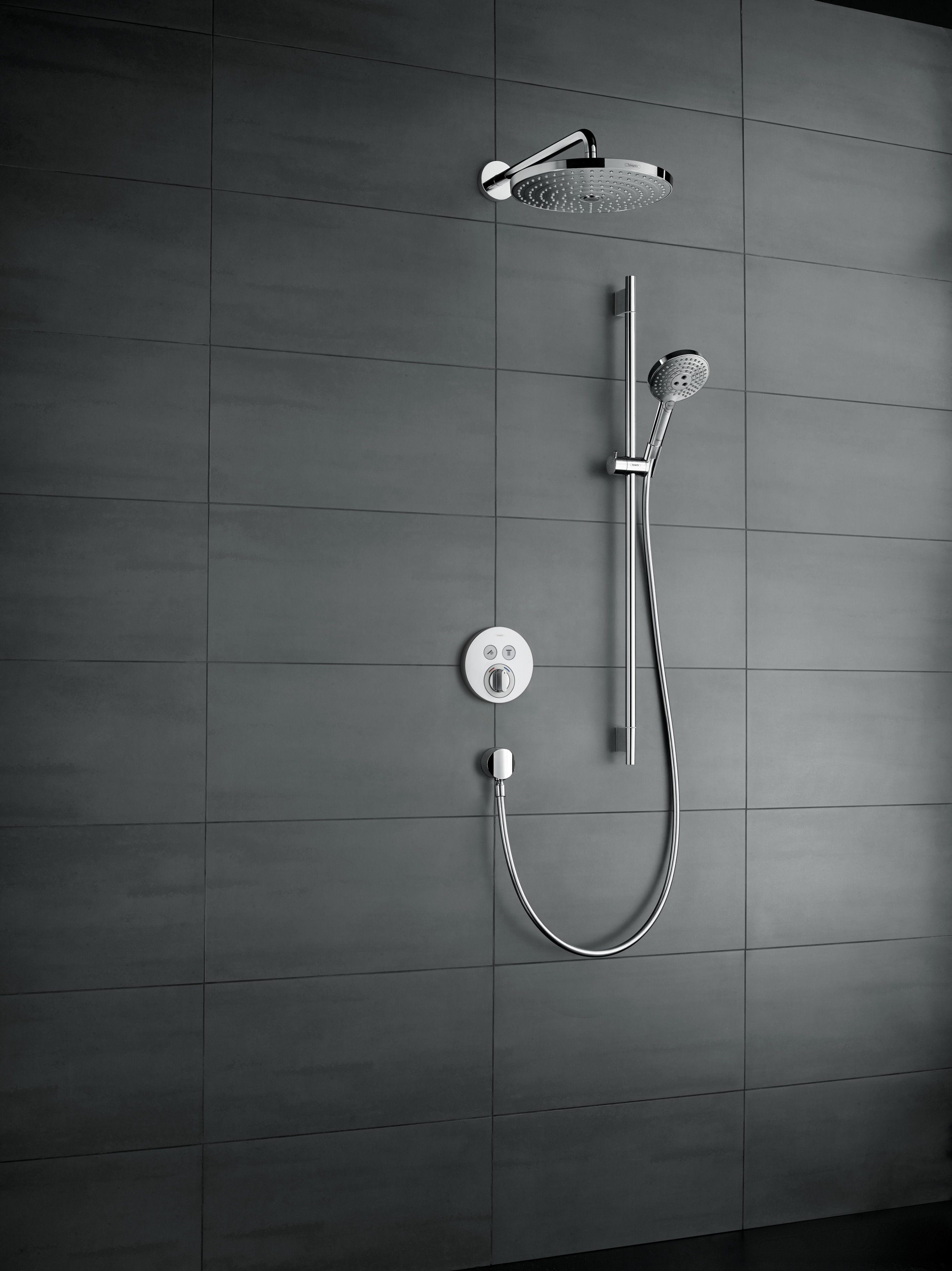 26633400 Raindance Select S Душевой набор 120 3jet EcoSmart 9 л / мин со штангой 90 см и мыльницей Hansgrohe  - Вид №2