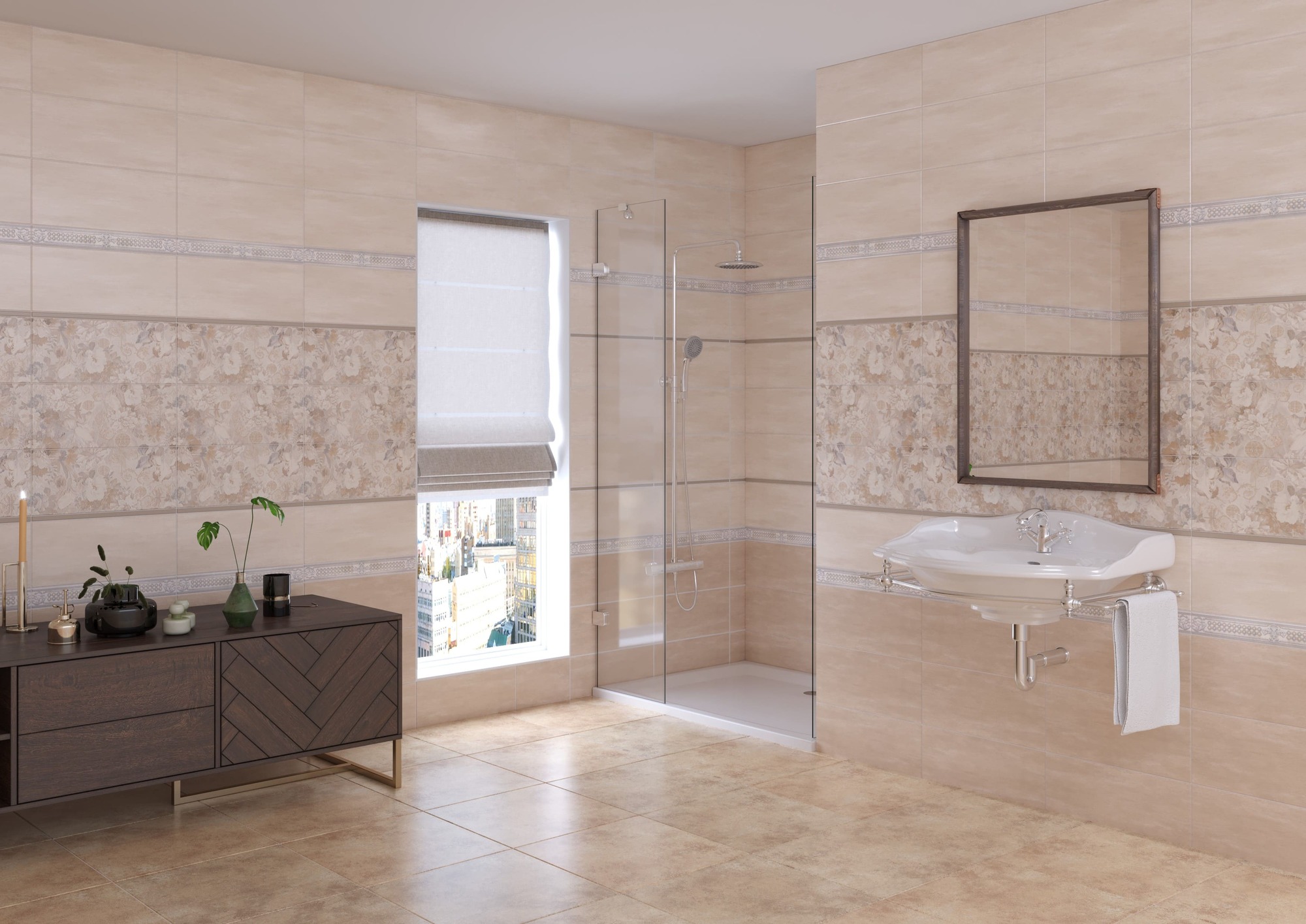 Керамическая плитка VERANO 138962 20х45 см PiezaROSA  - Вид №1