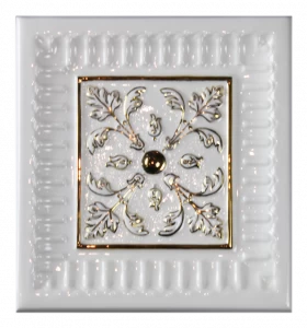 Плитка с росписью золотом