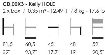 Fenabel Стул из мягкой ткани Kelly sun-id-1359131 - Вид №1