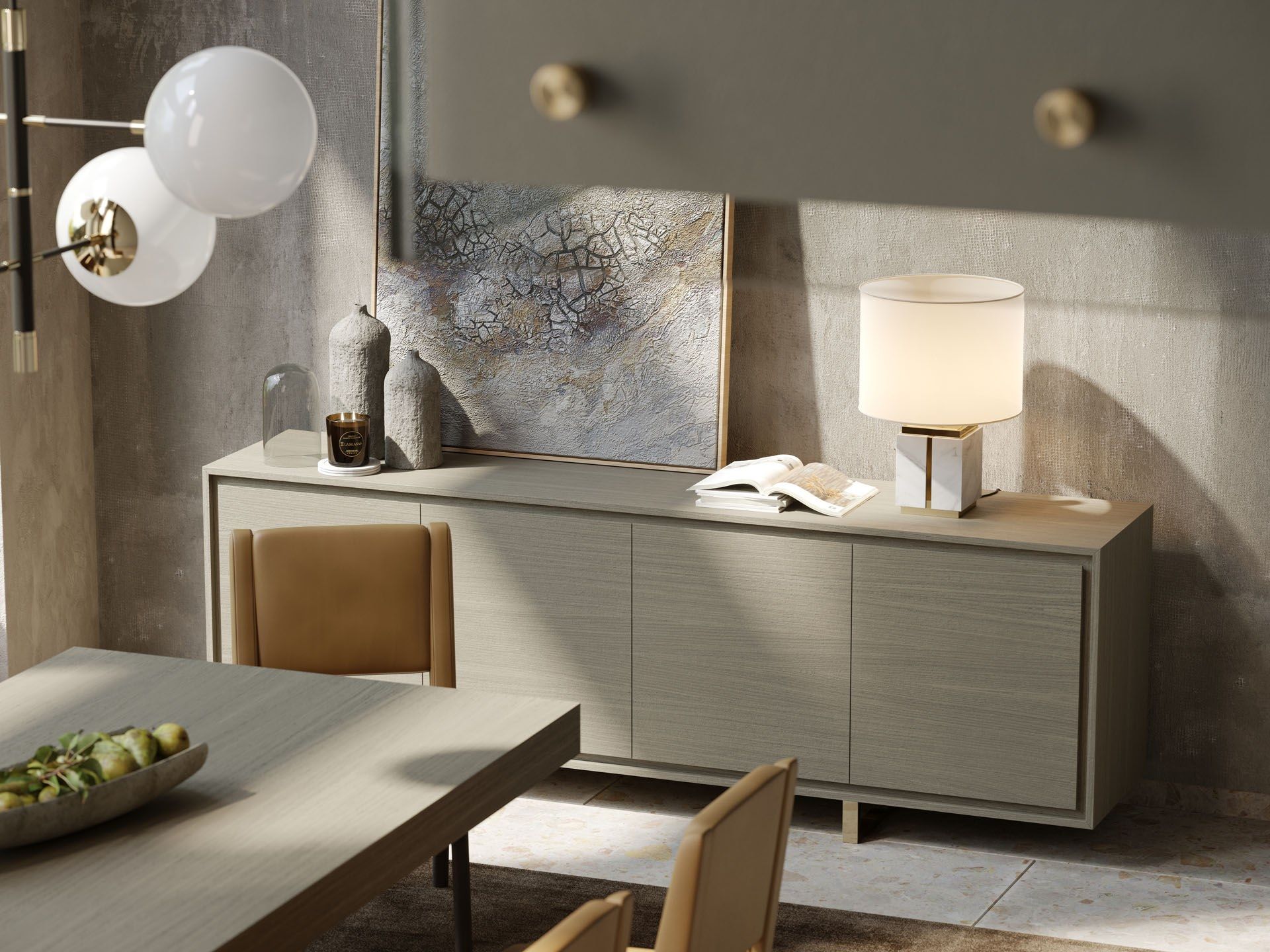 Шкаф из ясеня с распашными дверями Laskasas ARCH-00050003 - Вид №4