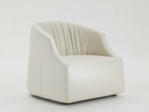 i 4 Mariani Мягкое кожаное кресло с подлокотниками Blob
