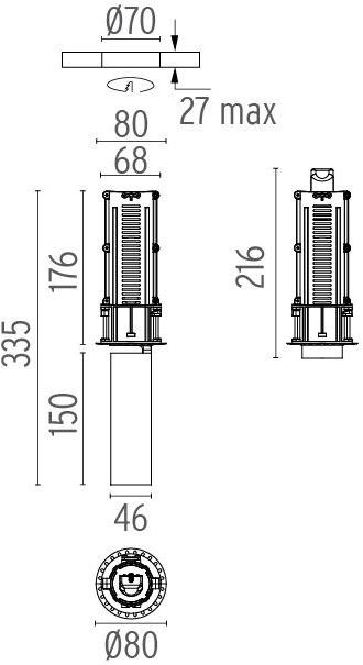 Flos Регулируемый потолочный светильник из алюминия Architectural collection - proiettori sun-id-1504960 - Вид №5
