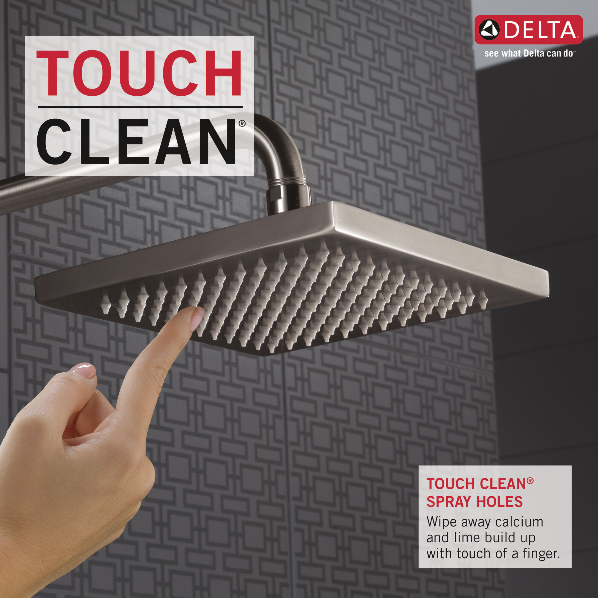 RP53496SS Душевая лейка Raincan с одинарной настройкой Delta Faucet Universal Showering Нержавеющая сталь  - Вид №6