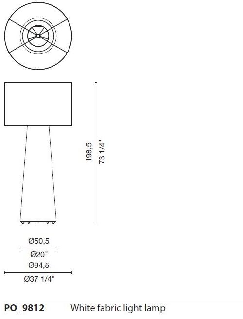 Cappellini Торшер из ткани sun-id-1450016 - Вид №4