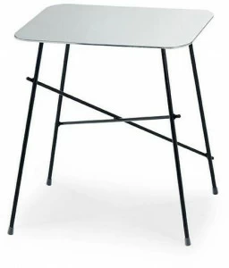 Midj Квадратный журнальный столик из нержавеющей стали