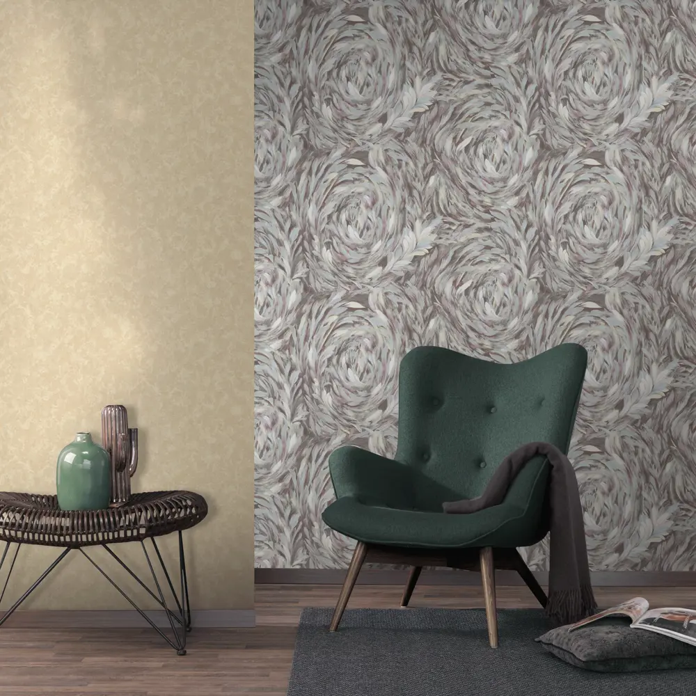 Обои флизелиновые Erismann Azzurra бежевые 1.06 м 4554-4 STLM-2125013 - Вид №2